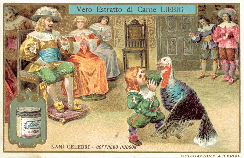 Jeffrey Hudson, İngiliz saray cücesi ve soytarı Kral I. Charles ve Kraliçe Henrietta Maria