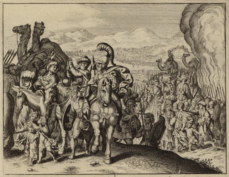 Joshua ve İsrailliler Ürdün Nehri