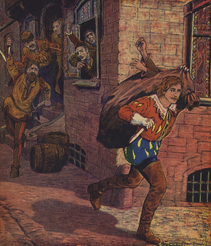 Klaus Störtebeker (renkli taş baskı) by European School