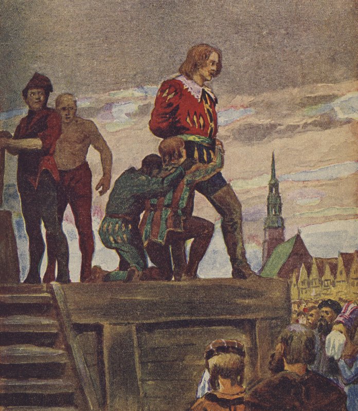 Klaus Störtebeker (renkli taş baskı) by European School