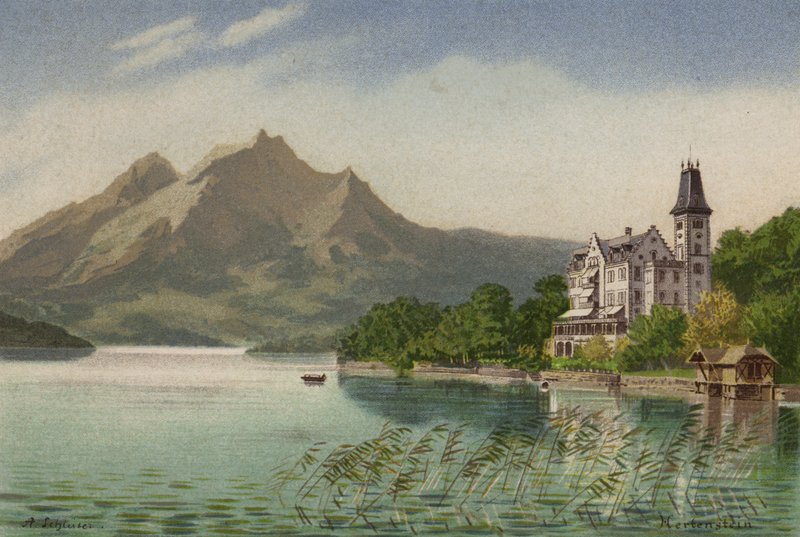 Luzern Gölü: Hertenstein (renkli taş) by European School
