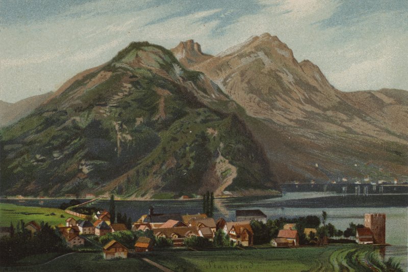 Luzern Gölü: Stansstad (renkli taş) by European School