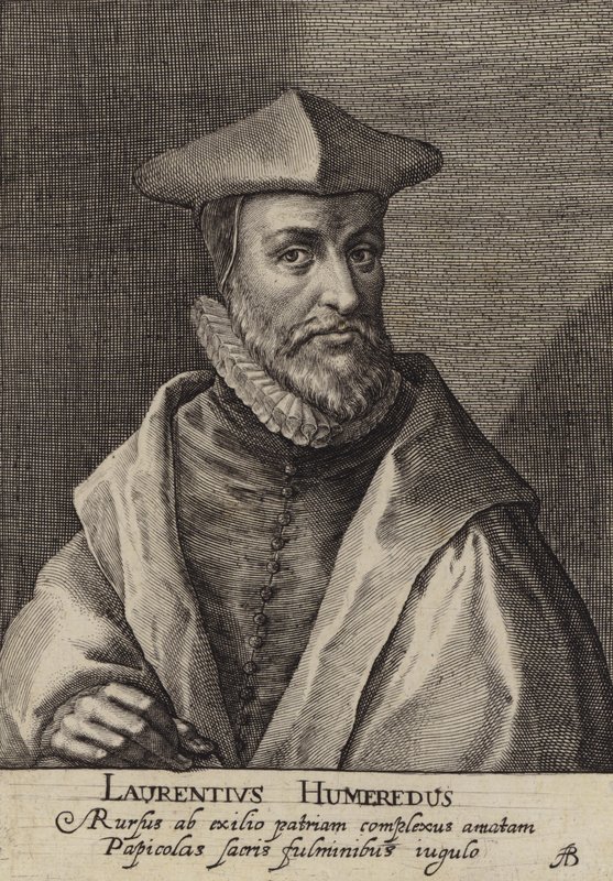 Laurence Humphrey, İngiliz ilahiyatçı, Magdalen Koleji Başkanı, Oxford (gravür) by European School
