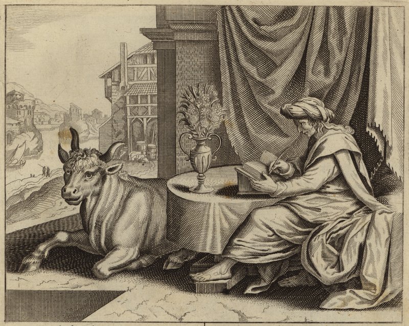 Evangelist Luke (gravür) by European School