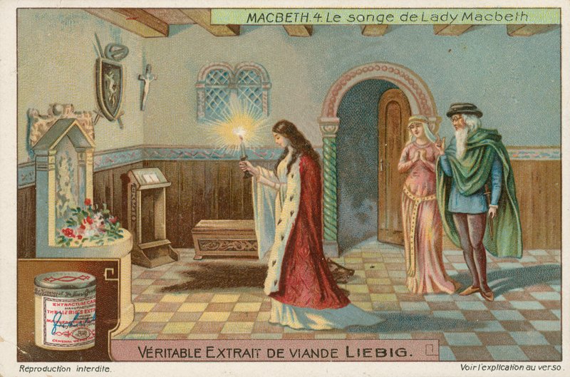 Macbeth, Liebig kartı, 20. yüzyıl başı (kromo) by European School