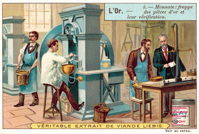 Altın sikke yapımı ve kontrolü (chromolitho) by European School