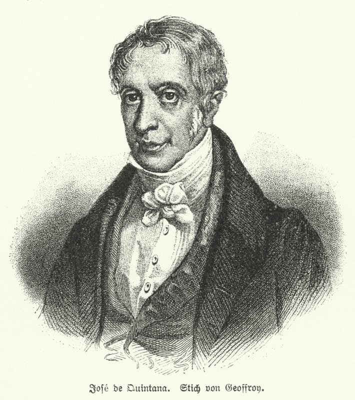 Manuel Jose Quintana, İspanyol şair (lito) by European School