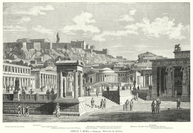 Atina Pazarı, Antik Yunanistan (lito) by European School