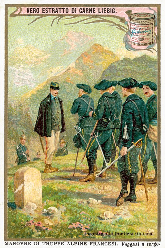 İtalya sınırında buluşma (chromolitho) by European School