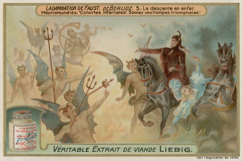 Mephistopheles, Faust ile Cehenneme gelir by European School