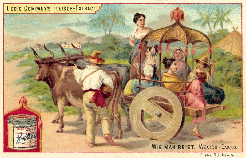 Meksika carro (chromolitho) by European School