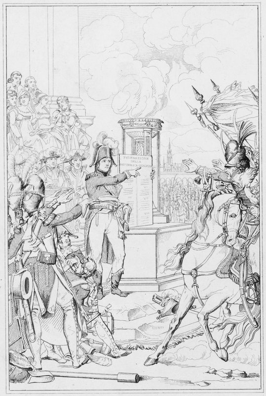 Napolyon: Republique Cisalpine, Cisalpine Cumhuriyeti (gravür) by European School