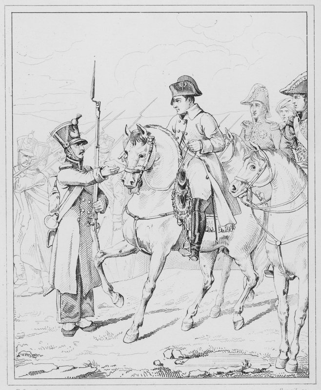Napolyon: Efendim ma mere est vieille et infirme, efendim annem yaşlı ve halsiz bir kadındır (gravür) by European School