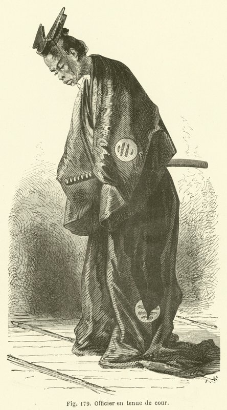 Mahkeme elbiseli memur (gravür) by European School