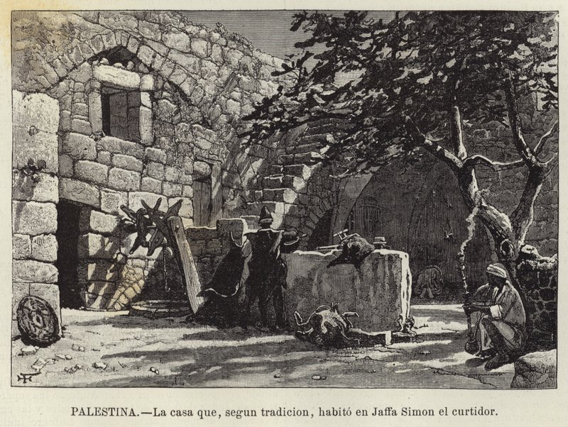 Filistin, geleneğe göre, tabakçı Yafa Simon