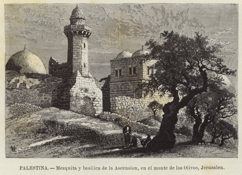 Filistin, Cami ve Yükseliş Bazilikası, Zeytin Dağı