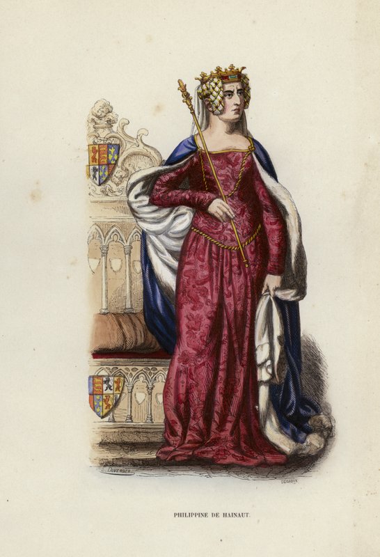 Filipin De Hainaut (renkli gravür) by European School