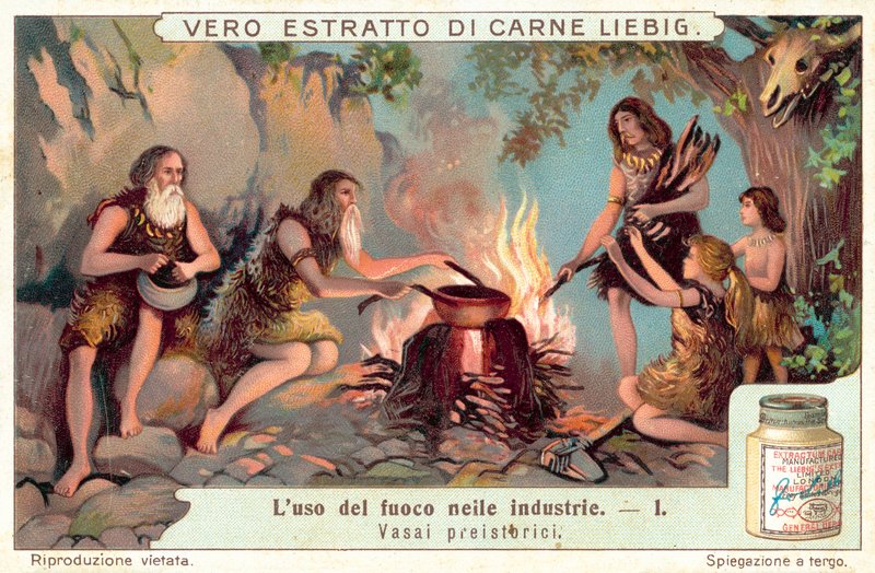 Tarih öncesi çömlekçiler (chromolitho) by European School