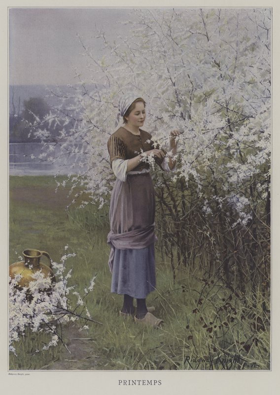 Printemps (Bahar) (renkli taş) by European School