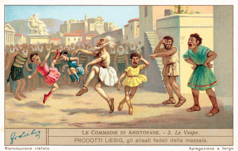 Yaban Arısı (chromolitho) filminden bir sahne by European School