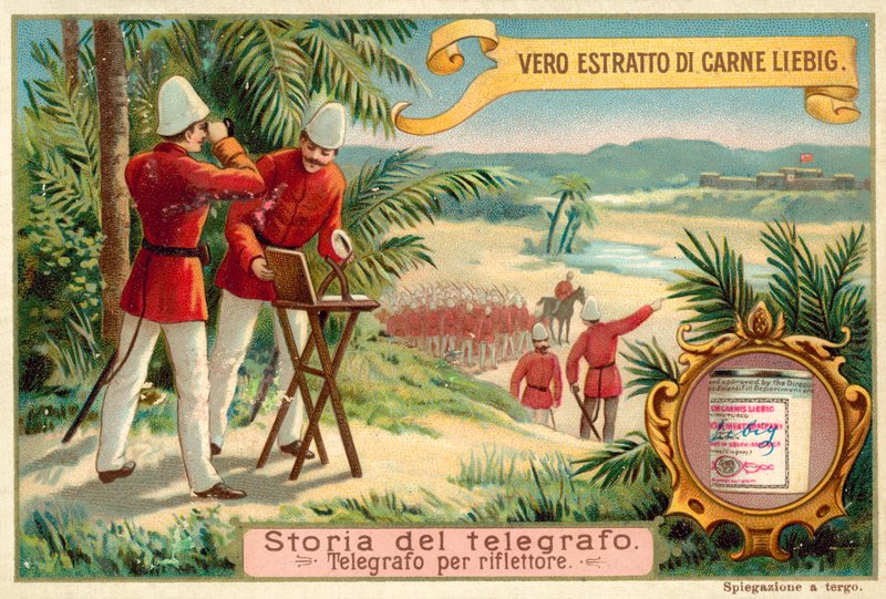 Heliograf (chromolitho) ile sinyal verme by European School