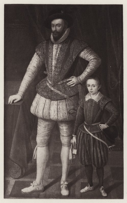 Sir Walter Raleigh ve Oğlu (taş) by European School