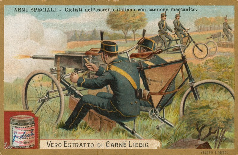 Özel silahlar, Liebig kartı, 20. yüzyıl başı (kromo) by European School