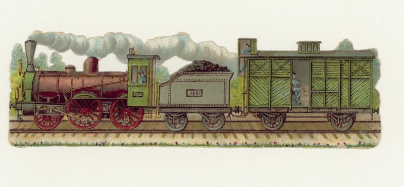 Buharlı tren (chromolitho) by European School