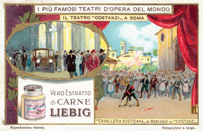 Teatro Costanzi, Roma (chromolitho) by European School