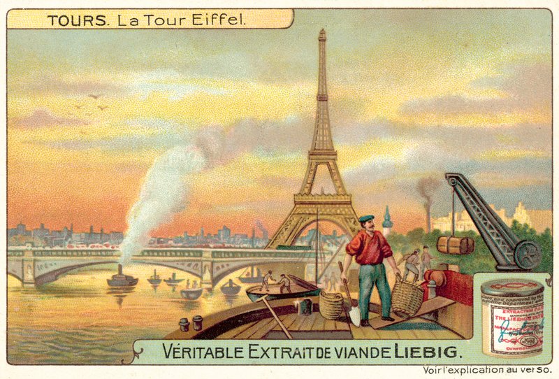 Eyfel Kulesi, Paris (chromolitho) by European School
