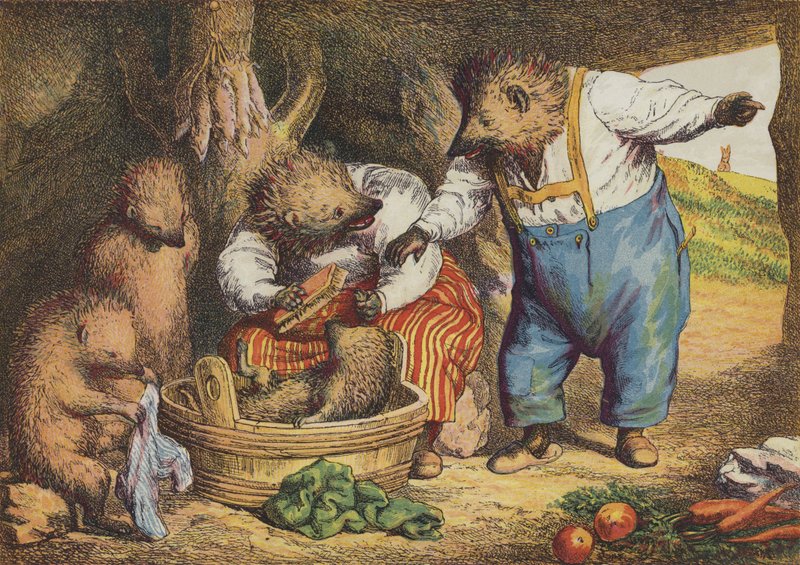 Tavşan ve Kirpi (renkli taş) by European School