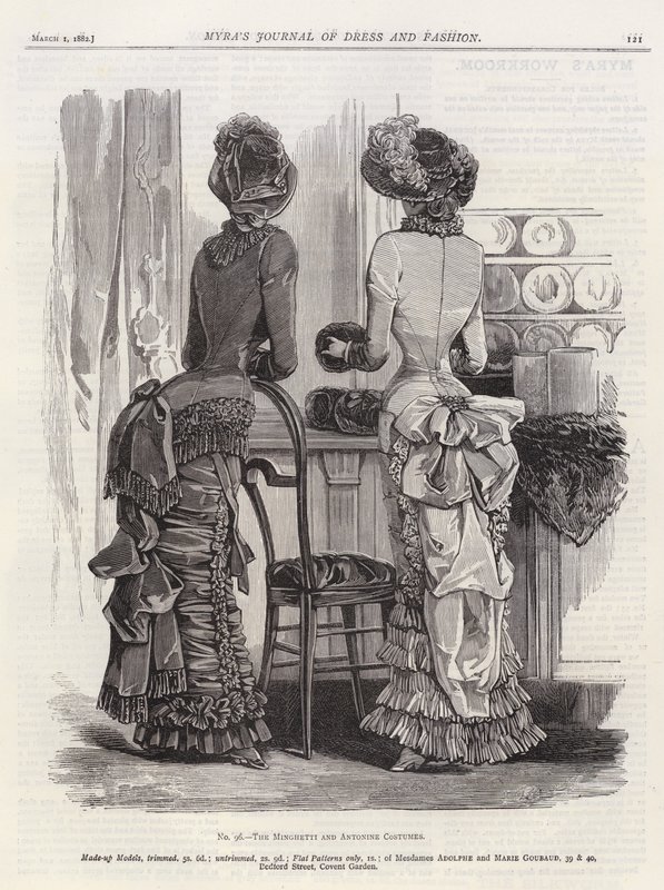 Minghetti ve Antonine Kostümleri (gravür) by European School