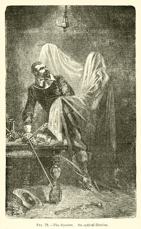 Spectre, optik bir illüzyon (gravür) by European School