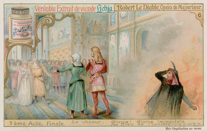 Bertram Cehenneme İnerken Robert ve Prenses Isabelle