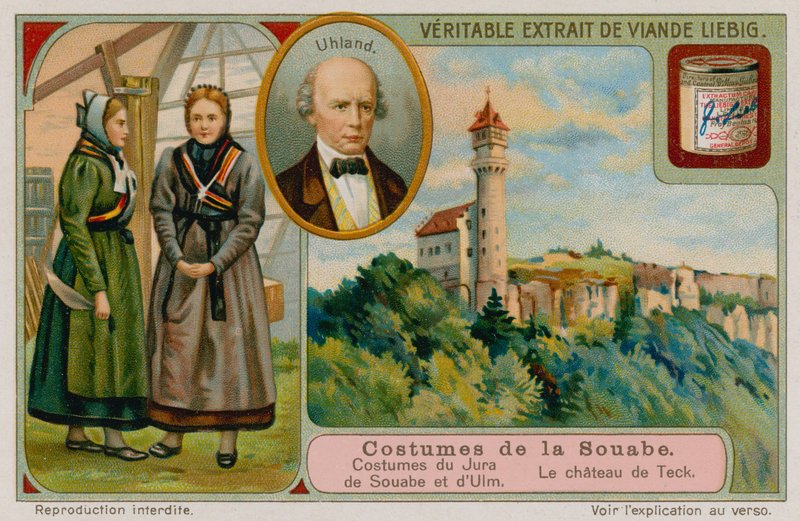 Jura ve Ulm, Ludwig Uhland ve Castle Teck