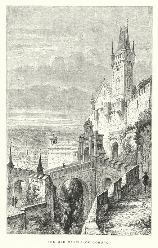 Eski Coburg Kalesi (gravür) by European School