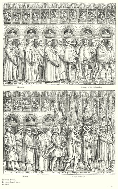 Doge alayı (gravür) by European School