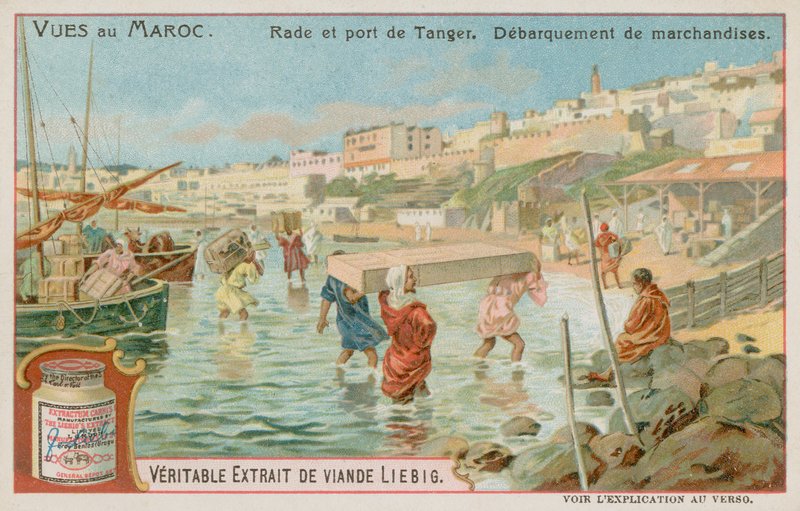 Tangiers Limanında Malların Boşaltılması by European School