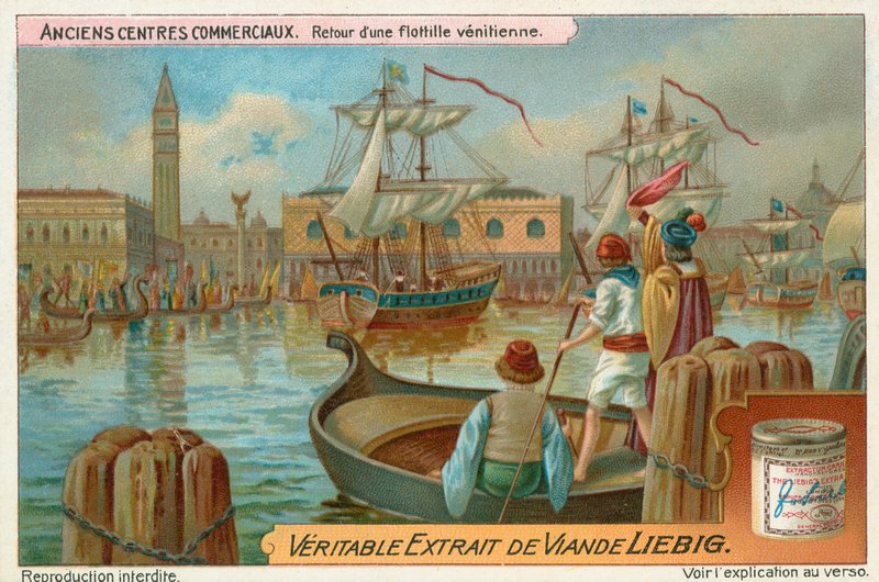 Venedik, Liebig kartı, 20. yüzyıl başı (kromo) by European School