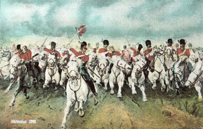 Waterloo 1815, İskoç süvari hücumu by European School