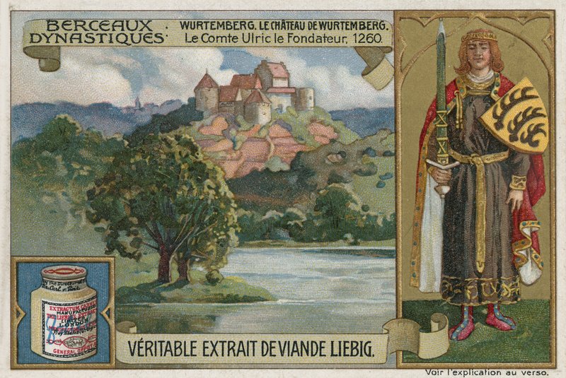 Württemberg; Wirtemberg Kalesi ve Ulrich I, Württemberg Kontu, 1260 by European School