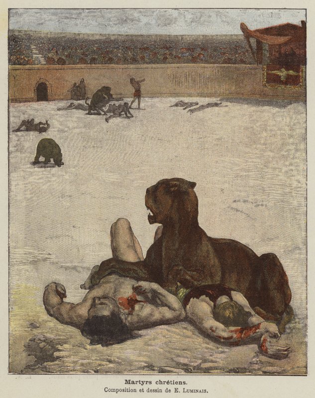 Hıristiyan şehitler by Evariste Vital Luminais