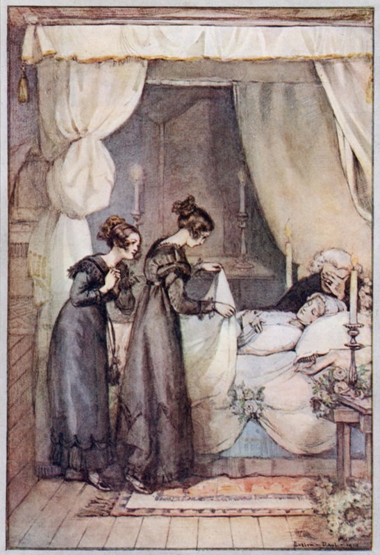 Bayan Gaskell tarafından Cranford için çizim (renkli taş) by Evelyn Paul