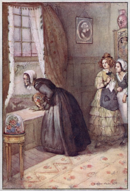 Bayan Gaskell tarafından Cranford için çizim (renkli taş) by Evelyn Paul