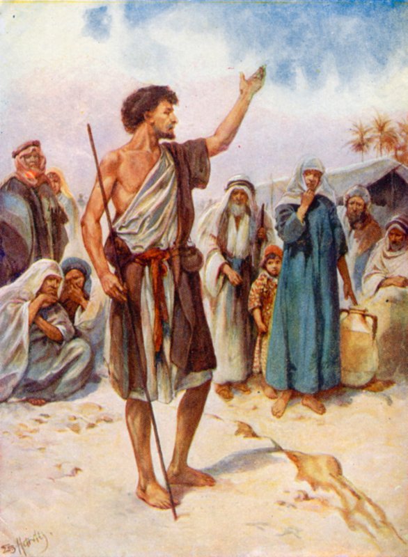 Vaftizci Yahya Vaazı (renkli taş) by Evelyn Stuart Hardy