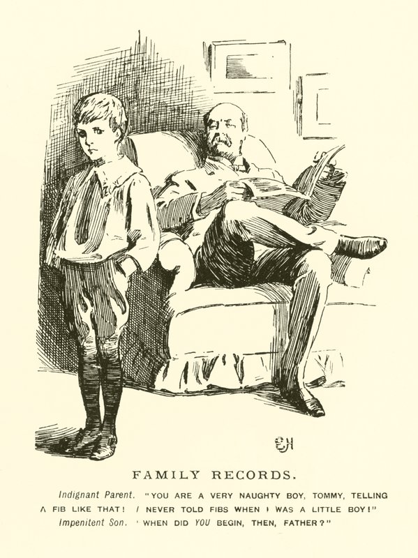 Aile Kayıtları (gravür) by Everard Hopkins