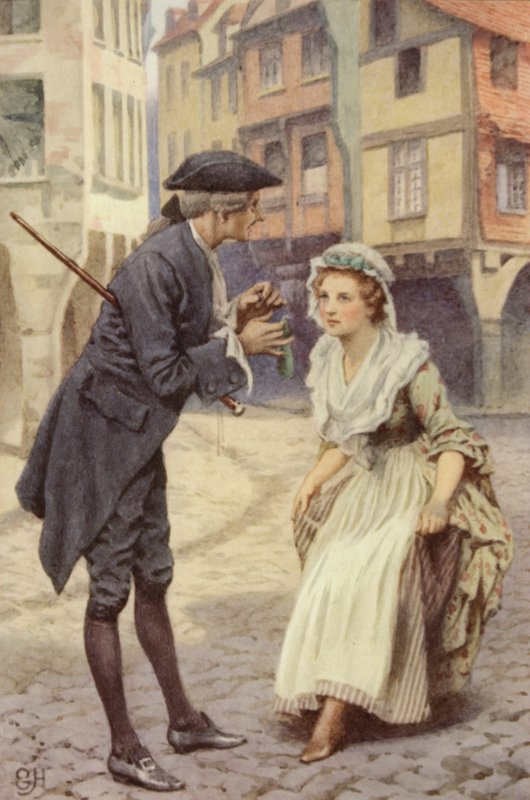 Laurence Sterne'den Duygusal Bir Yolculuk için İllüstrasyon by Everard Hopkins