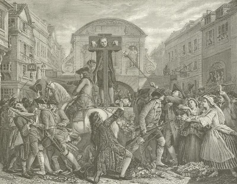 Daniel Defoe boyunduruk altında, 1703 by Eyre Crowe