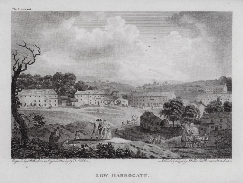 Alçak Harrogate (gravür) by F. (after) Nicholson