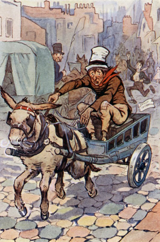 David Copperfield için çizim (renkli taş) by F. M. B. Blaikie